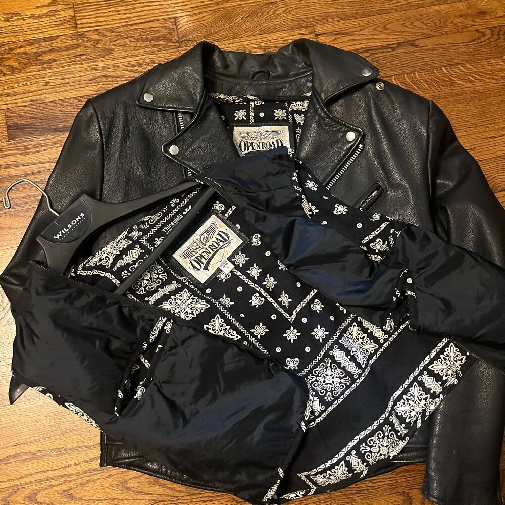 Vintage leather motorcycle jacket - Picture 8 of 10